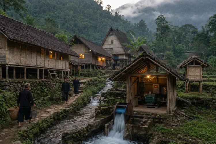 Pemanfaatan Energi Mikrohidro di Kawasan Kasepuhan Ciptagelar
